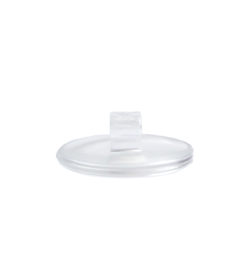 PLAQUETA PVC TORNILLO REDONDA ULTRA FINA 25uds
