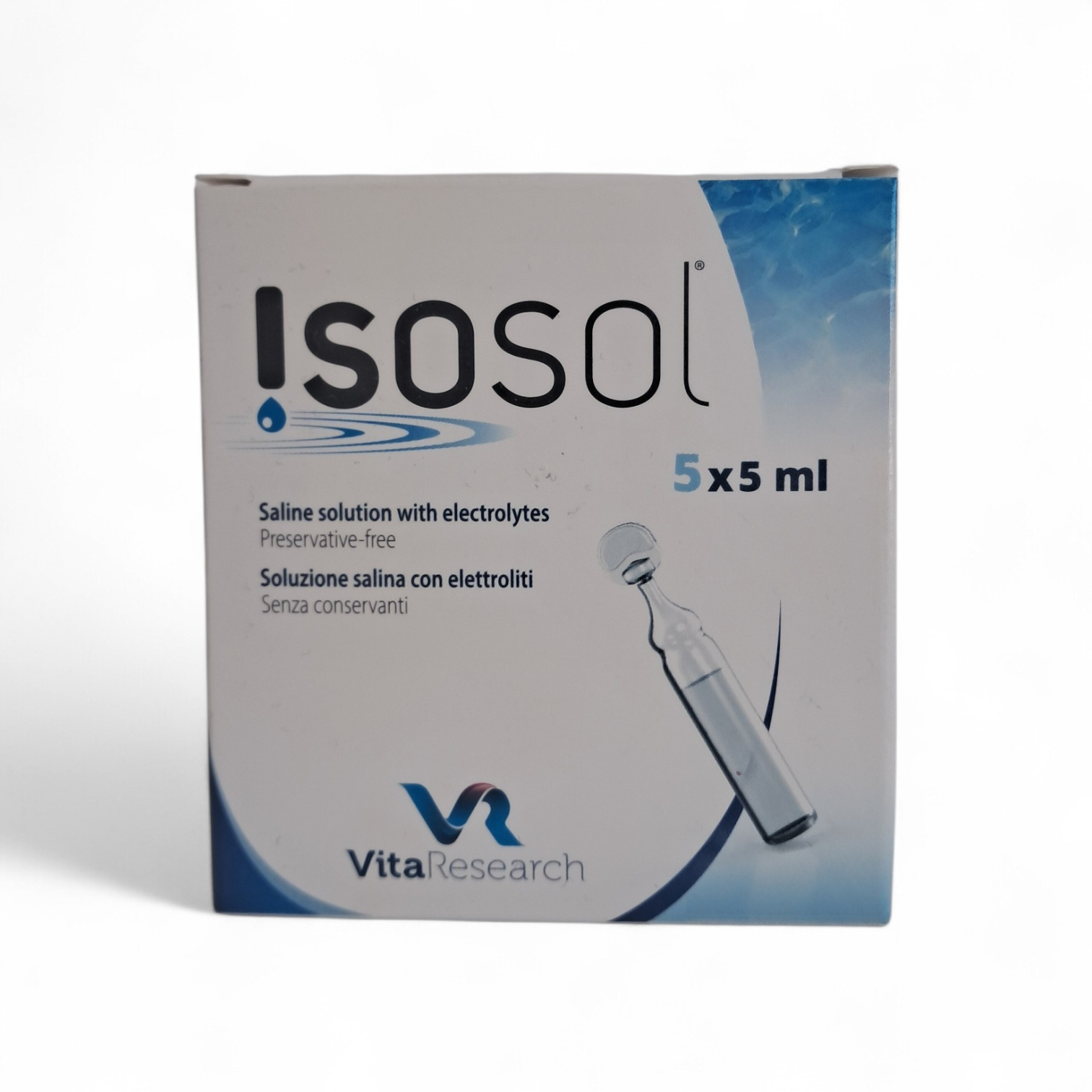 ISOSOL  SALINA CON ELECTROLITOS 5X5 ml