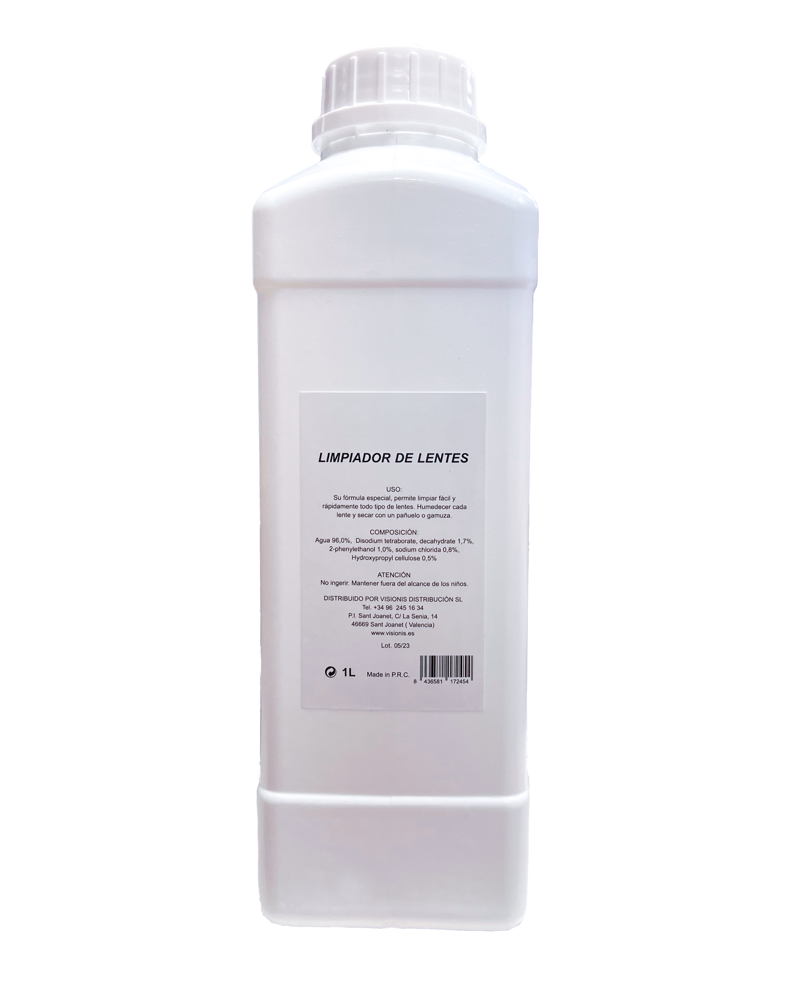 LÍQUIDO LIMPIA GAFAS VEFREE 1l
