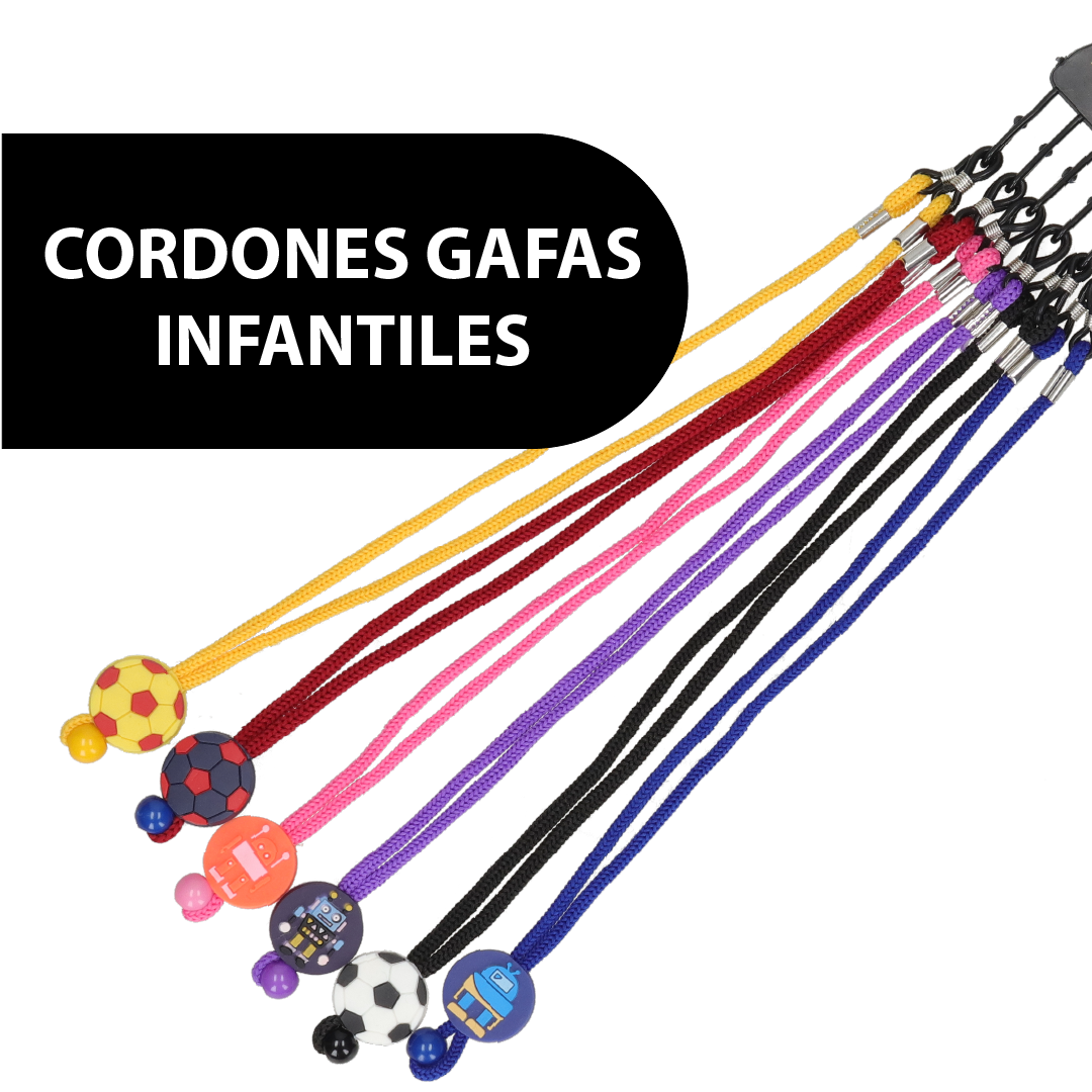 CORDÓN GAFAS  INFANTIL AJUSTABLE 6uds