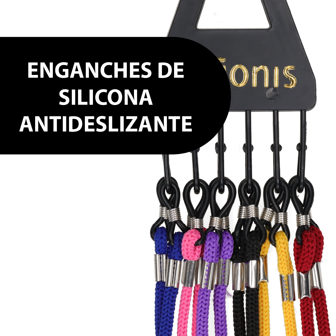 CORDÓN GAFAS  INFANTIL AJUSTABLE 6uds