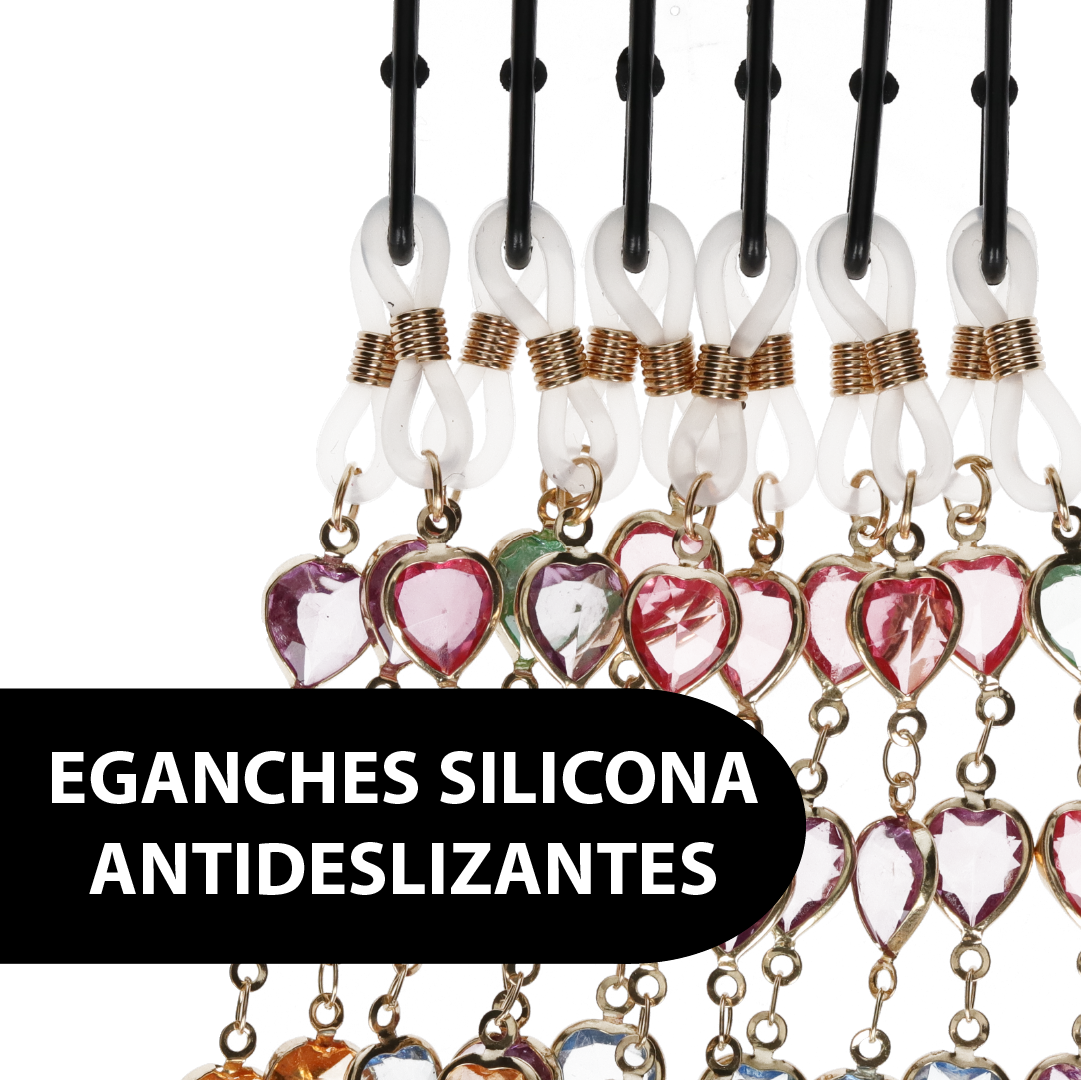 CADENA GAFAS  PERLAS M.82 6uds