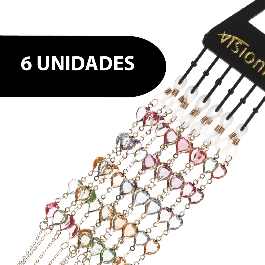 CADENA GAFAS  PERLAS M.82 6uds