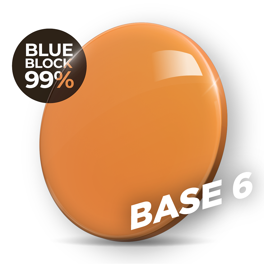 TALCO CR-39 UNIFORME NARANJA BLUEBLOCK 99%  BASE 6 2uds