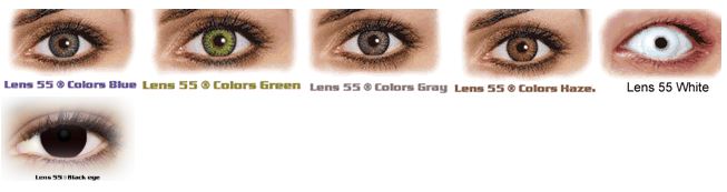 LENS 55 COLORS RX R/8.70 1ud